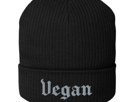 Vegan Power Co  Vegan  Gothic Font Beanie - 2 Colours Online Sale