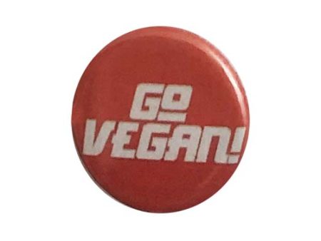 CLEARANCE - Vegan Supply  Go Vegan  Button For Sale