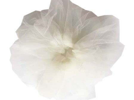 CLEARANCE - Femme Faire Cloud Scrunchie Ivory Tulle For Discount