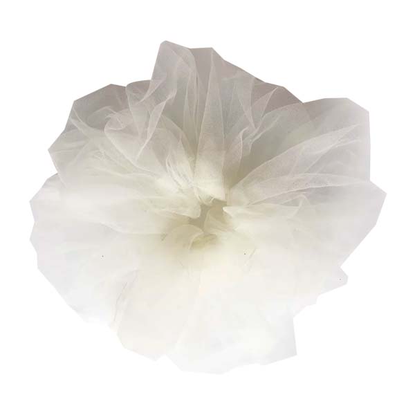 CLEARANCE - Femme Faire Cloud Scrunchie Ivory Tulle For Discount