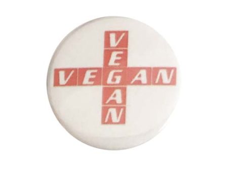 CLEARANCE - Vegan Supply  Vegan  Crossword Button Online now