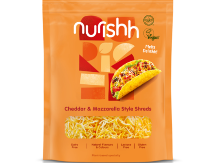 CLEARANCE - Nurishh Cheddar & Mozzarella Style Shreds - 200g Online now