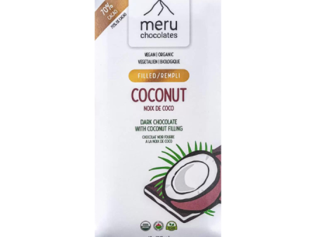 CLEARANCE - Meru Chocolates Coconut Filled Chocolate Bar - 60g Cheap