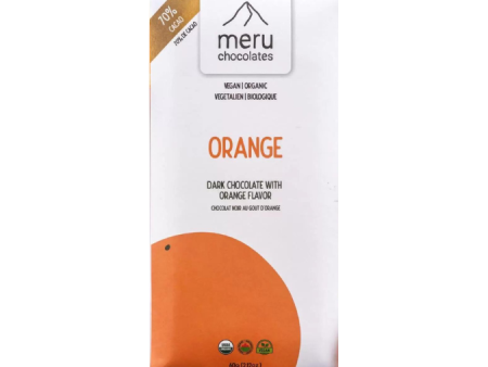 CLEARANCE - Meru Chocolates Orange Chocolate Bar - 60g Online Hot Sale