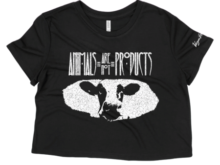 Vegan Power Co  Animals are not Products  Cropped Tee Sale