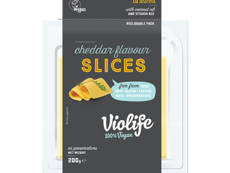 CLEARANCE - Violife Cheddar Slices - 200g Online now