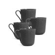 Rhombe Earth Mug with Handle (Set of 4) Supply