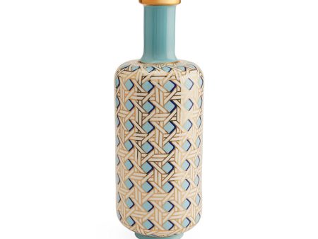 Basketweave Bottle Vase Discount