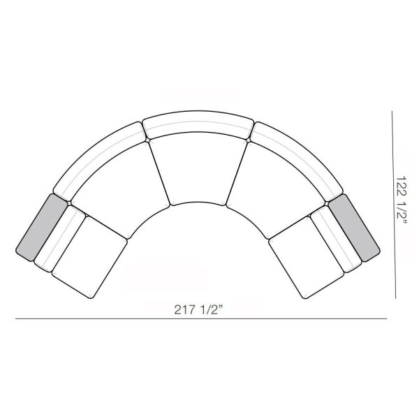 Edo E33 Curved Sofa on Sale