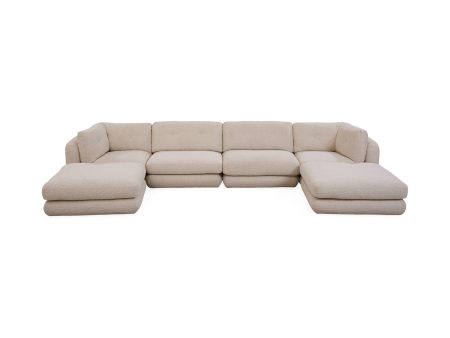 Pompidou Modular 6-Piece Sectional with Ottoman Hot on Sale