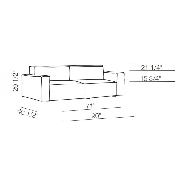 Marechiaro 2-Seater Sofa Online Hot Sale