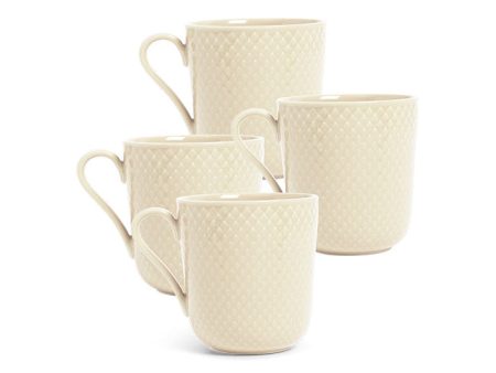 Rhombe Earth Mug with Handle (Set of 4) Supply