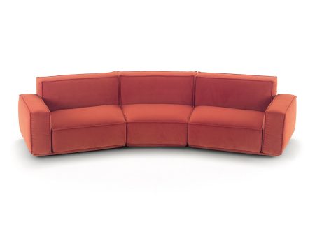 Marechiaro MH08 B 3-Seater Curved Sofa Online Hot Sale