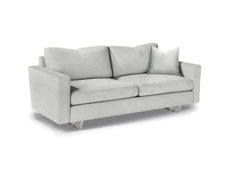 Clip 2 Two Arm Sofa with Clear Acrylic Base Online now