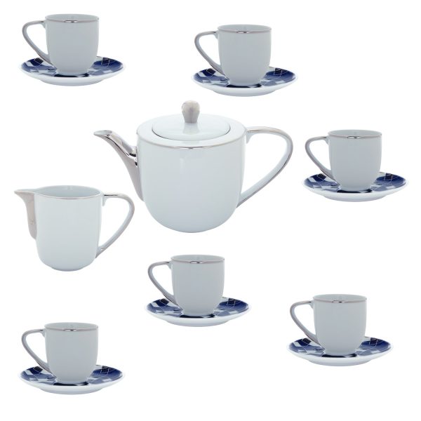 Night Coffee Cup and Saucer (Set of 6) Online Hot Sale