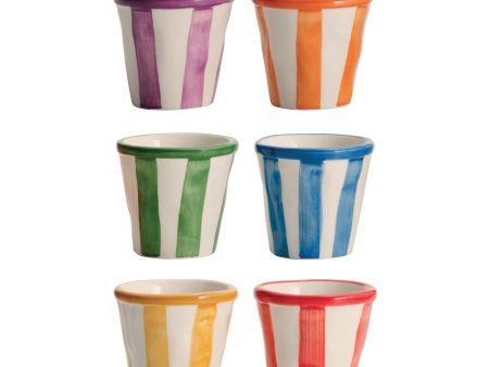 Lido Righe Espresso Shot Cups (Set of 6) For Discount