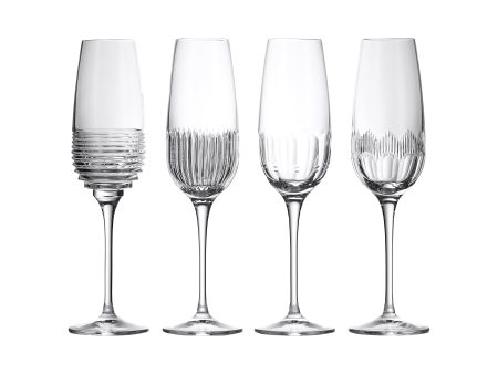 Mixology Mixed Flute (Set of 4) Fashion