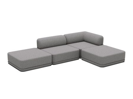 The Cube Low Mix Ottoman Sectional Online now