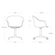 Bat Front Upholstered Swivel Conference Chair Sale