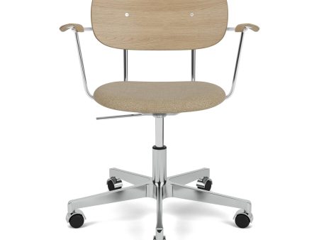 Co Seat Upholstered Task Chair with Armrest on Sale