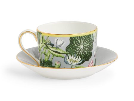 Waterlily Teacup & Saucer For Discount