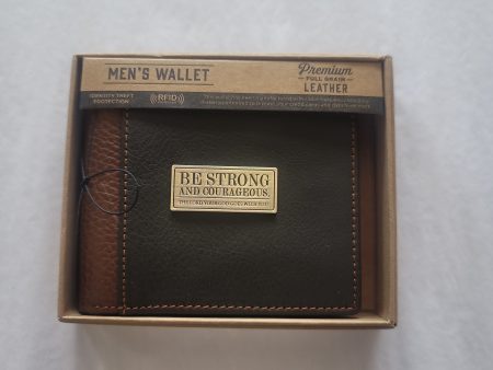 BE STRONG & COURAG LEATH WALLET-4578 Online