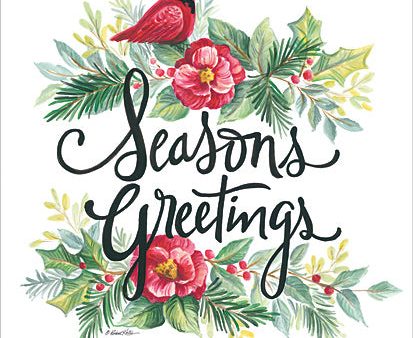 ART1157 - Seasons Greetings Wreath - 12x16 Fashion