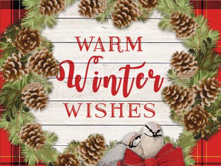 BLUE326 - Warm Winter Wishes Pinecone Wreath - 12x12 Discount