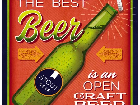 MOL1984 - Open Beer - 12x12 Hot on Sale