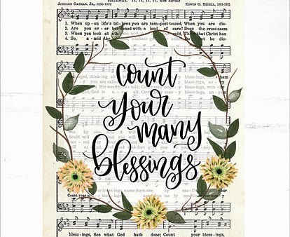 DUST440 - Count Your Many Blessings - 12x16 Sale