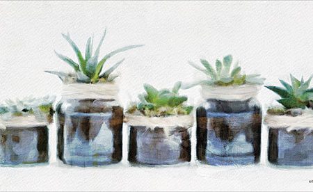 BLUE406 - Rustic Plants in a Row - 18x9 Sale